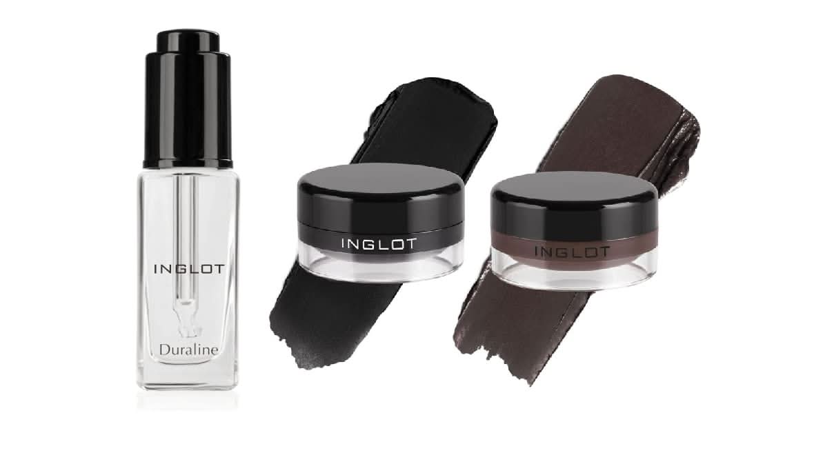 INGLOT AMC EYELINER + DURALINE BUNDLE 3 PIECE SET (GEL 77 + GEL 90 + Duraline)
