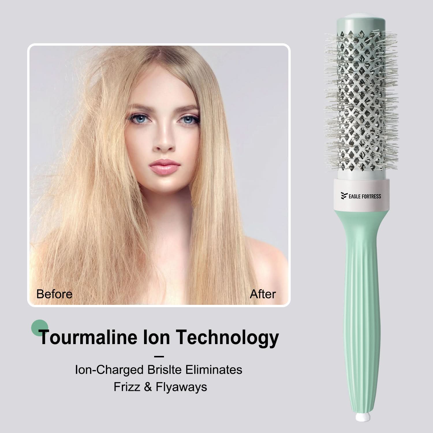 Eagle Fortress Professional Round Hair Brush 1.69 in