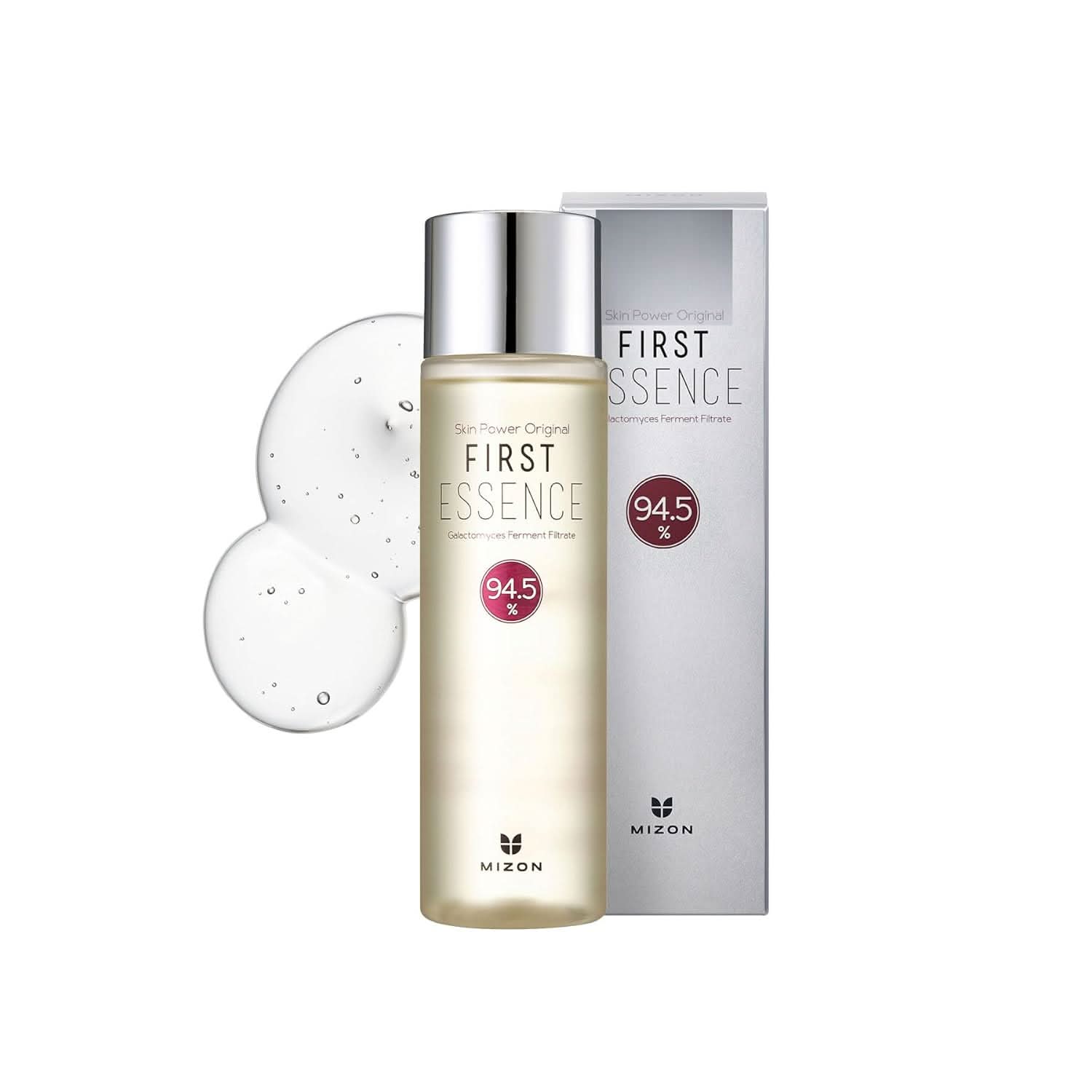 MIZON Skin Power Original First Essence 94.5% Galactomyces Ferment Beans Filtrate Booster Korean Skin Moisturizing Exfoliating Youth Recovery 7.10 oz