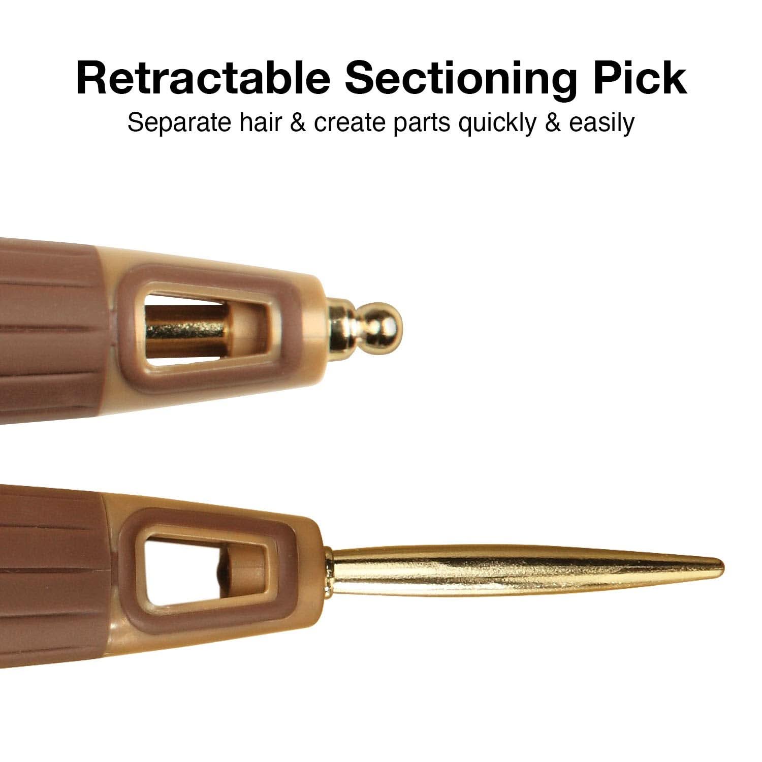 Olivia Garden NanoThermic Ceramic + Ion 9 Row Styling Brush NT-S9R