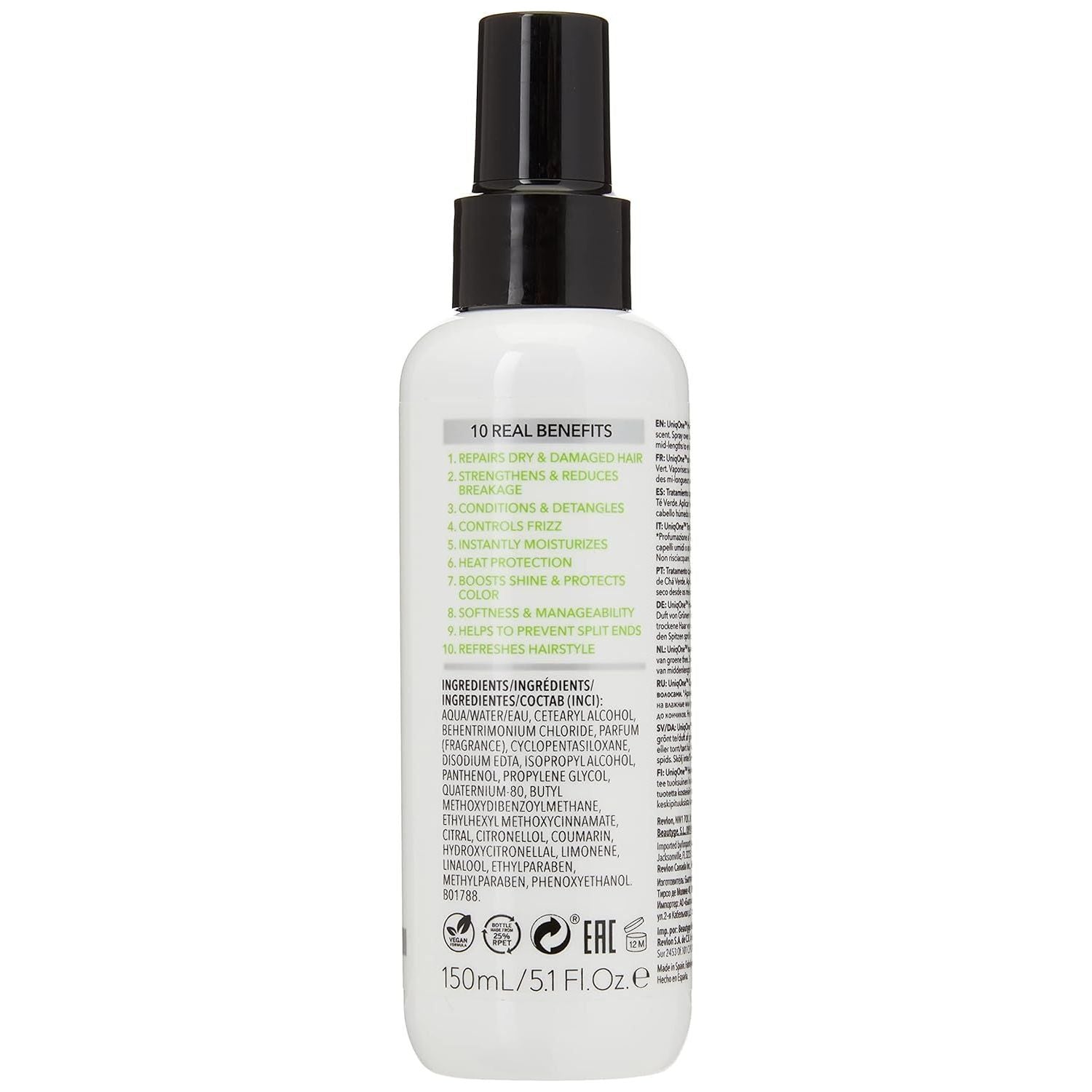 Revlon Uniq One Green Tea All in One Hair Treatment 150ml - 5.1Oz