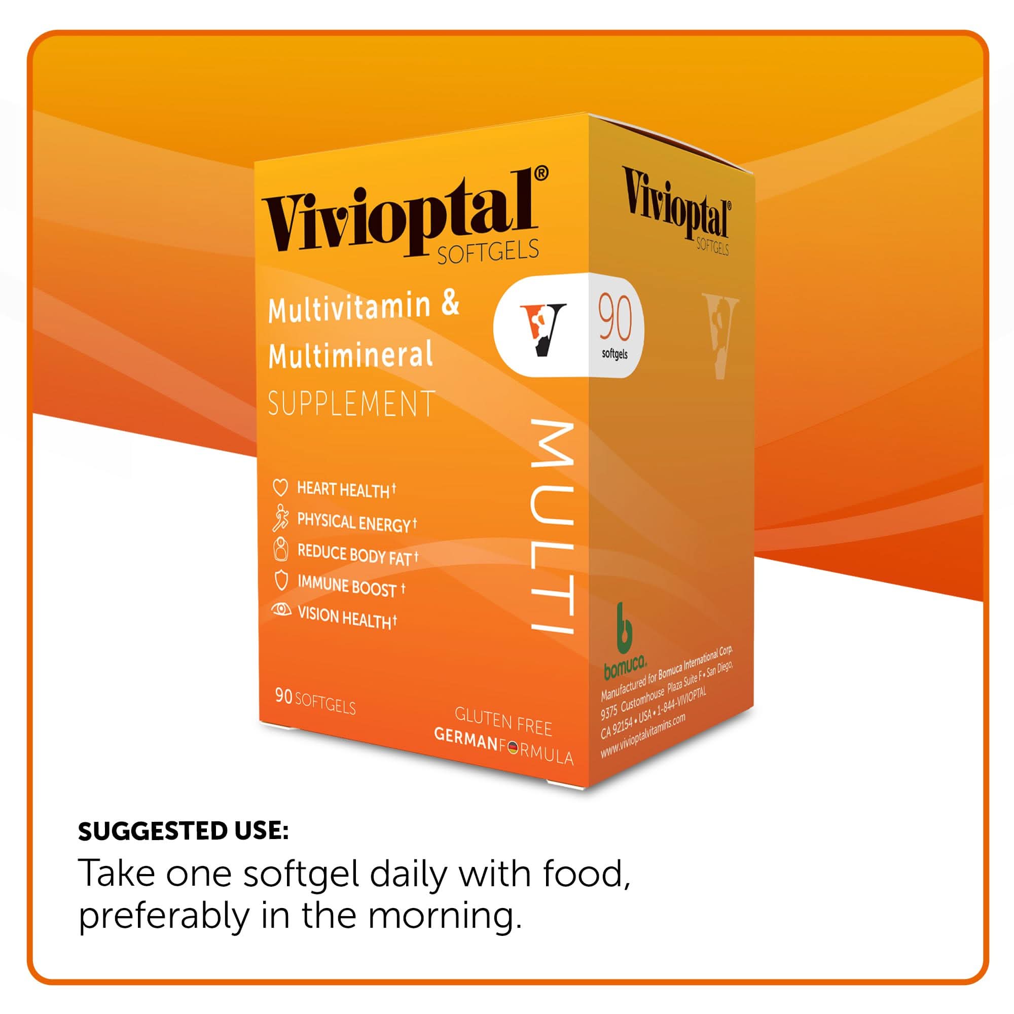 Vivioptal MULTI Multivitamin & Multimineral Supplement - Softgels