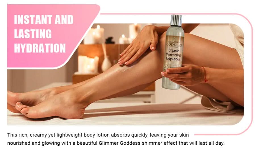 Glimmer Goddess Organic Shimmer Body Lotion - Bronze Sexy 8oz