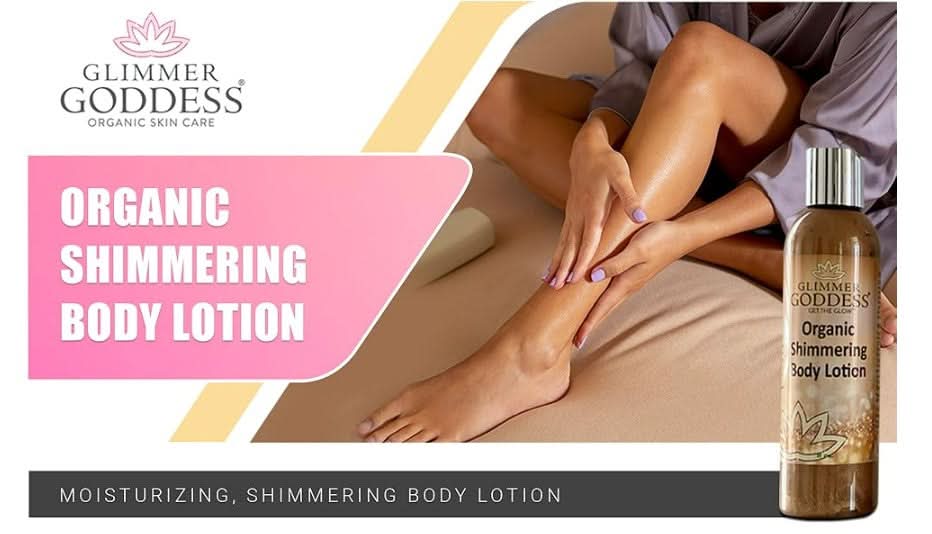 Glimmer Goddess Organic Shimmer Body Lotion - Bronze Sexy 8oz