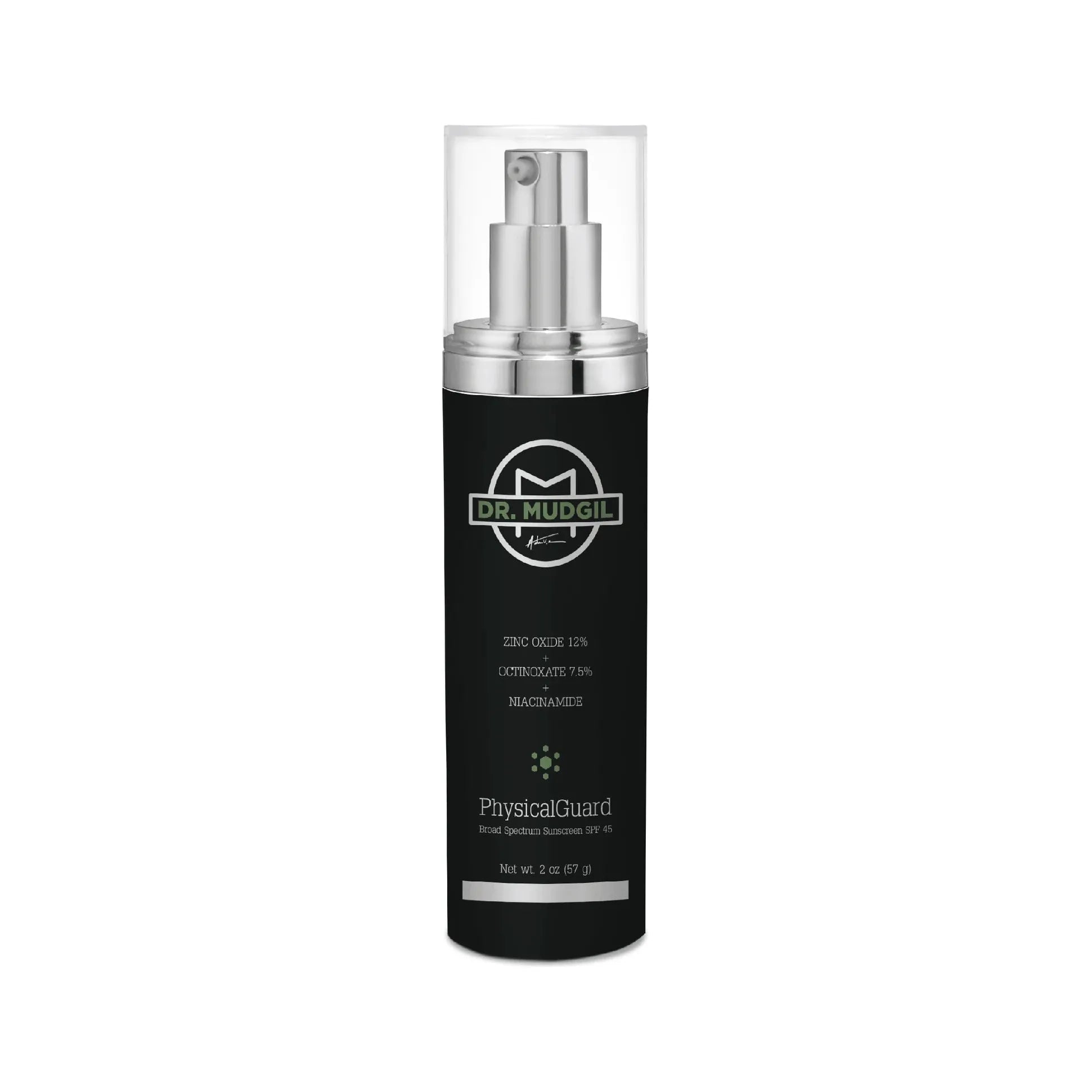 Wholly Kaw Dr. Mudgil PhysicalGuard with Zinc Oxide 12.0% Octinoxate 7.5% Medical Grade Dermatologist Approved SPF 45 SunScreen 57g